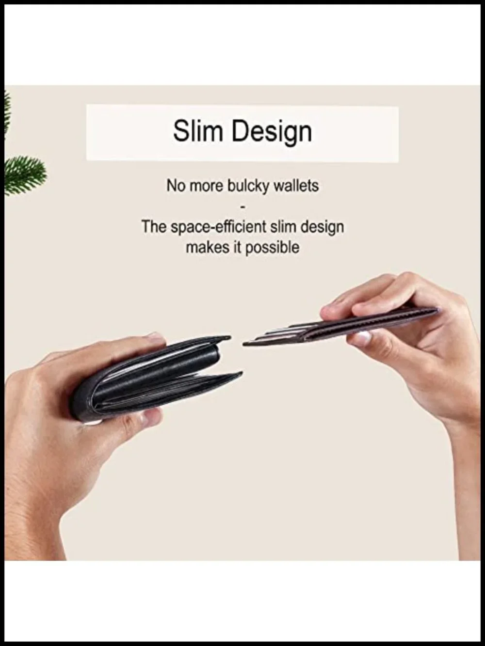 Minimalist Slim Vegan Cork Card Holder RFID Blocking